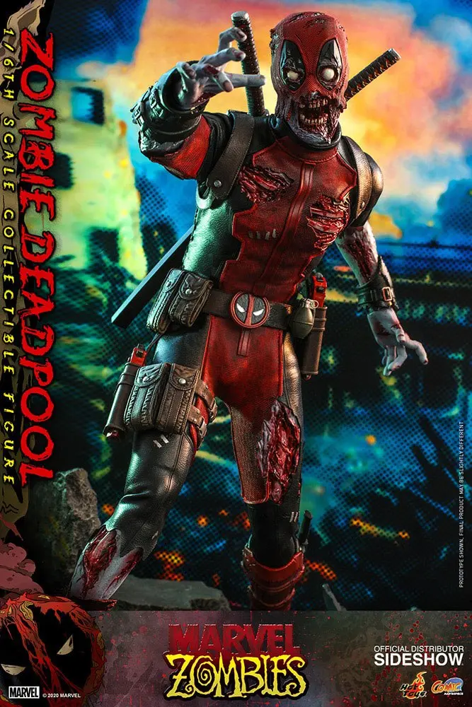 Marvel Zombies Comic Masterpiece Actionfigur 1/6 Zombie Deadpool 31 cm termékfotó