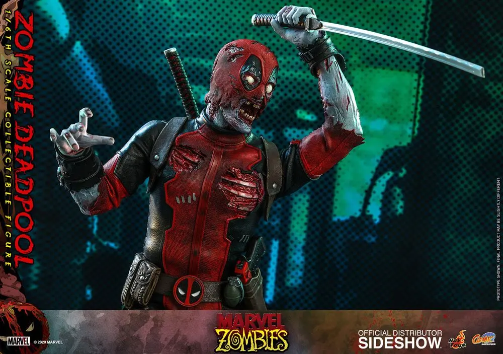 Marvel Zombies Comic Masterpiece Actionfigur 1/6 Zombie Deadpool 31 cm termékfotó