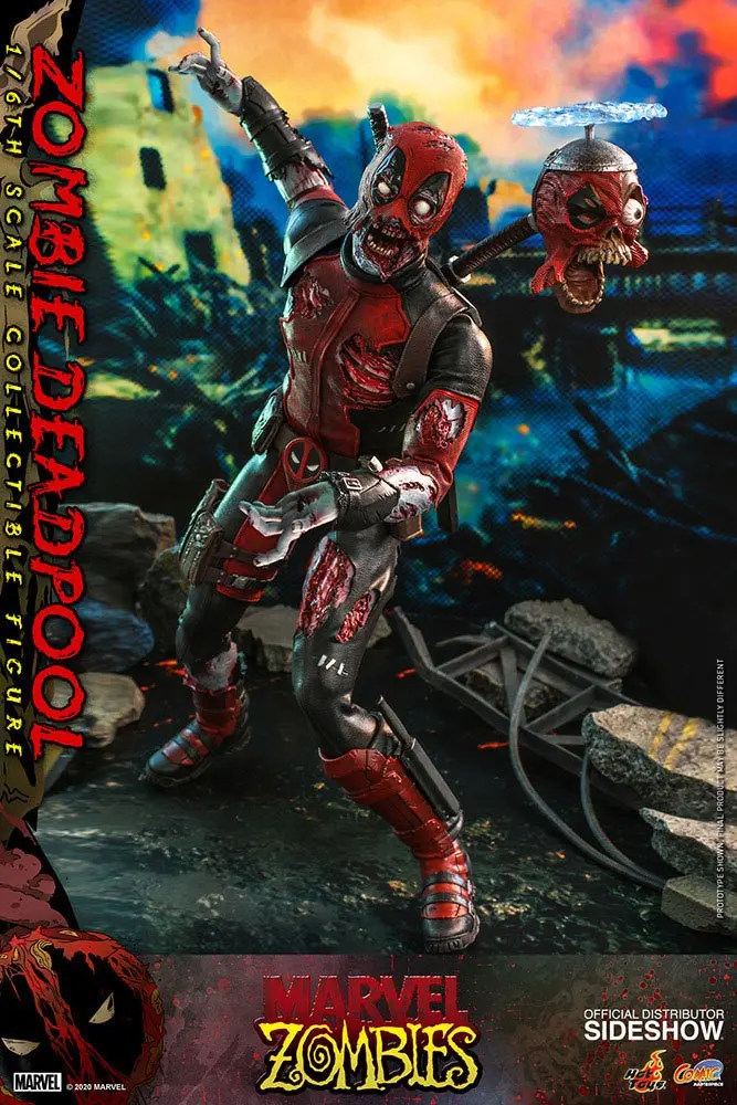 Marvel Zombies Comic Masterpiece Actionfigur 1/6 Zombie Deadpool 31 cm termékfotó