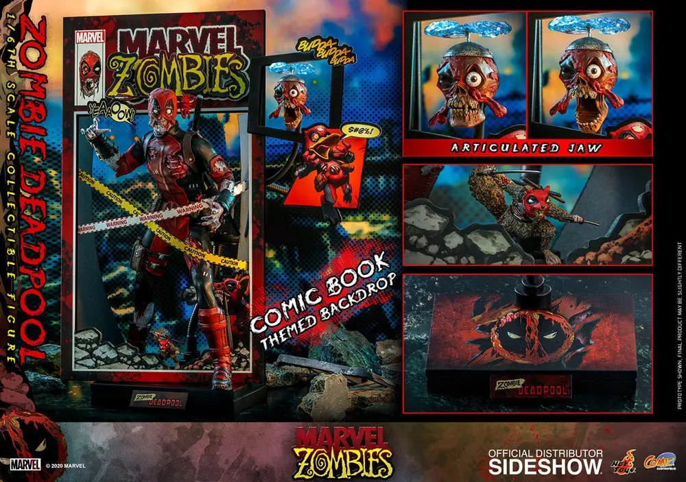 Marvel Zombies Comic Masterpiece Actionfigur 1/6 Zombie Deadpool 31 cm termékfotó