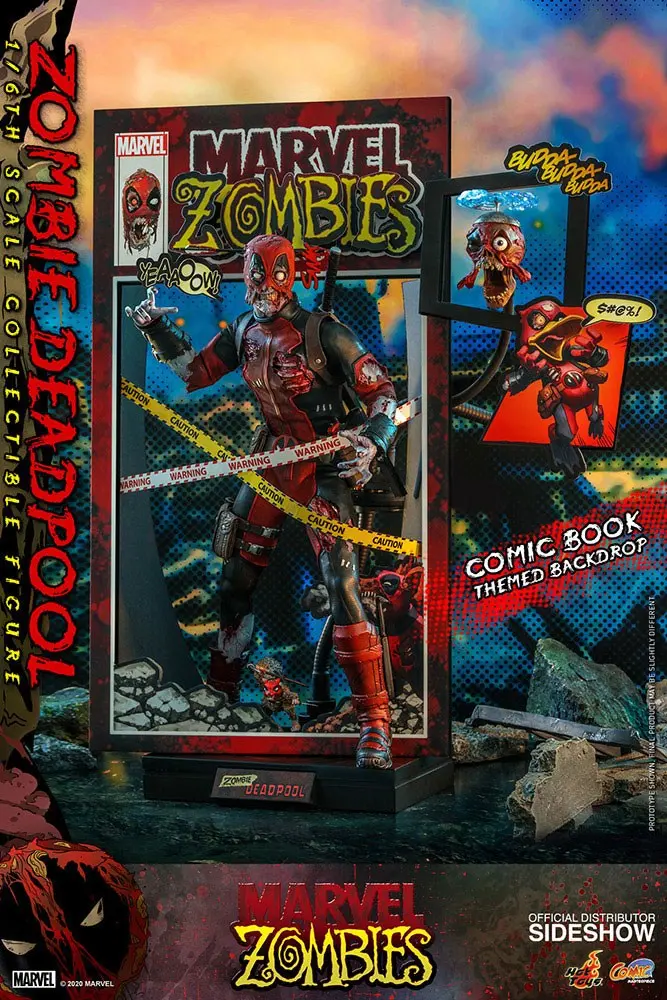 Marvel Zombies Comic Masterpiece Actionfigur 1/6 Zombie Deadpool 31 cm termékfotó