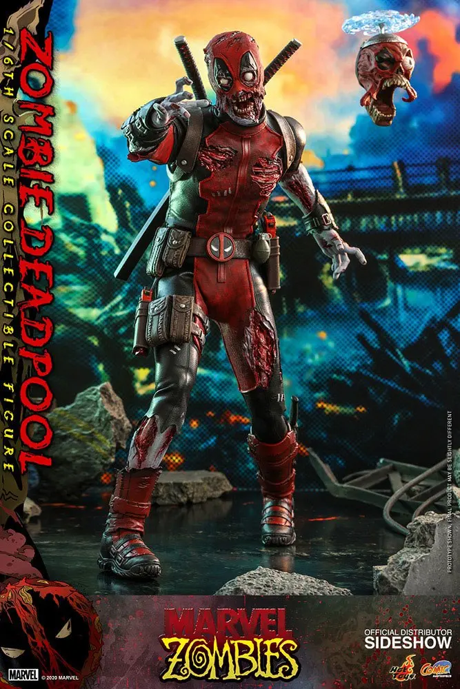 Marvel Zombies Comic Masterpiece Actionfigur 1/6 Zombie Deadpool 31 cm termékfotó