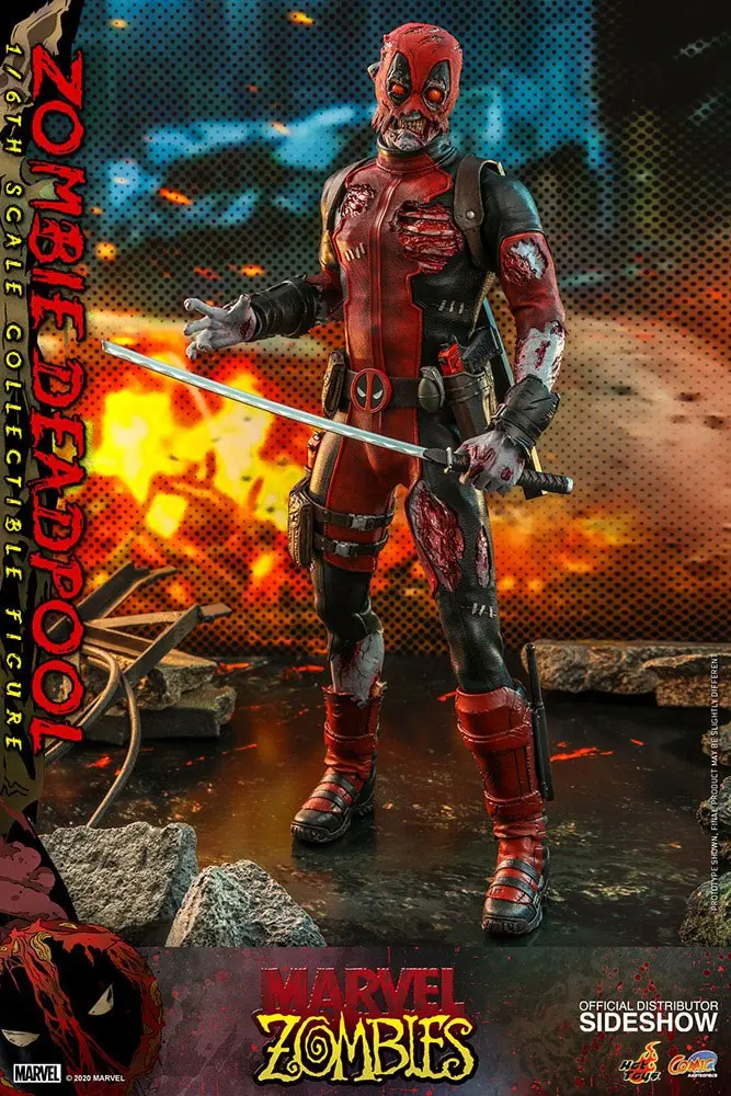 Marvel Zombies Comic Masterpiece Actionfigur 1/6 Zombie Deadpool 31 cm termékfotó