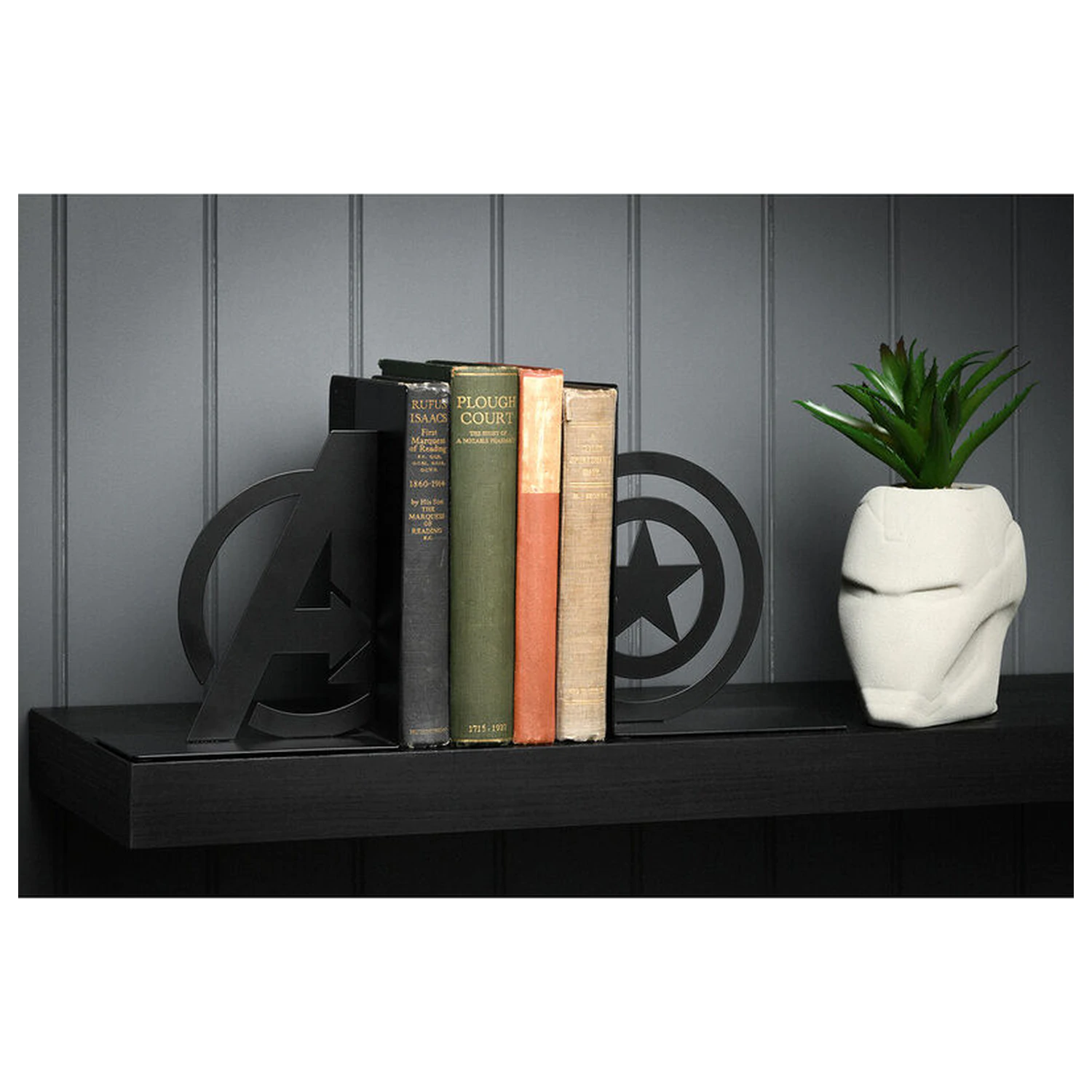 Marven Avengers Captain America metallene Buchstützen Produktfoto