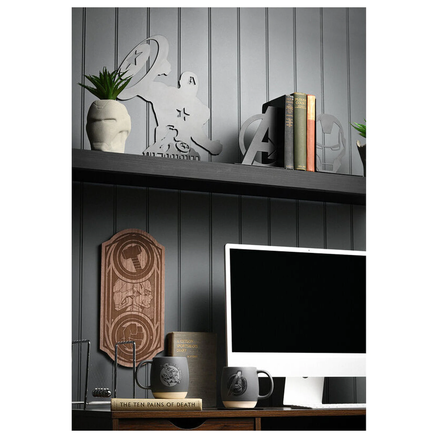 Marven Avengers Iron Man Metall Buchstützen Produktfoto