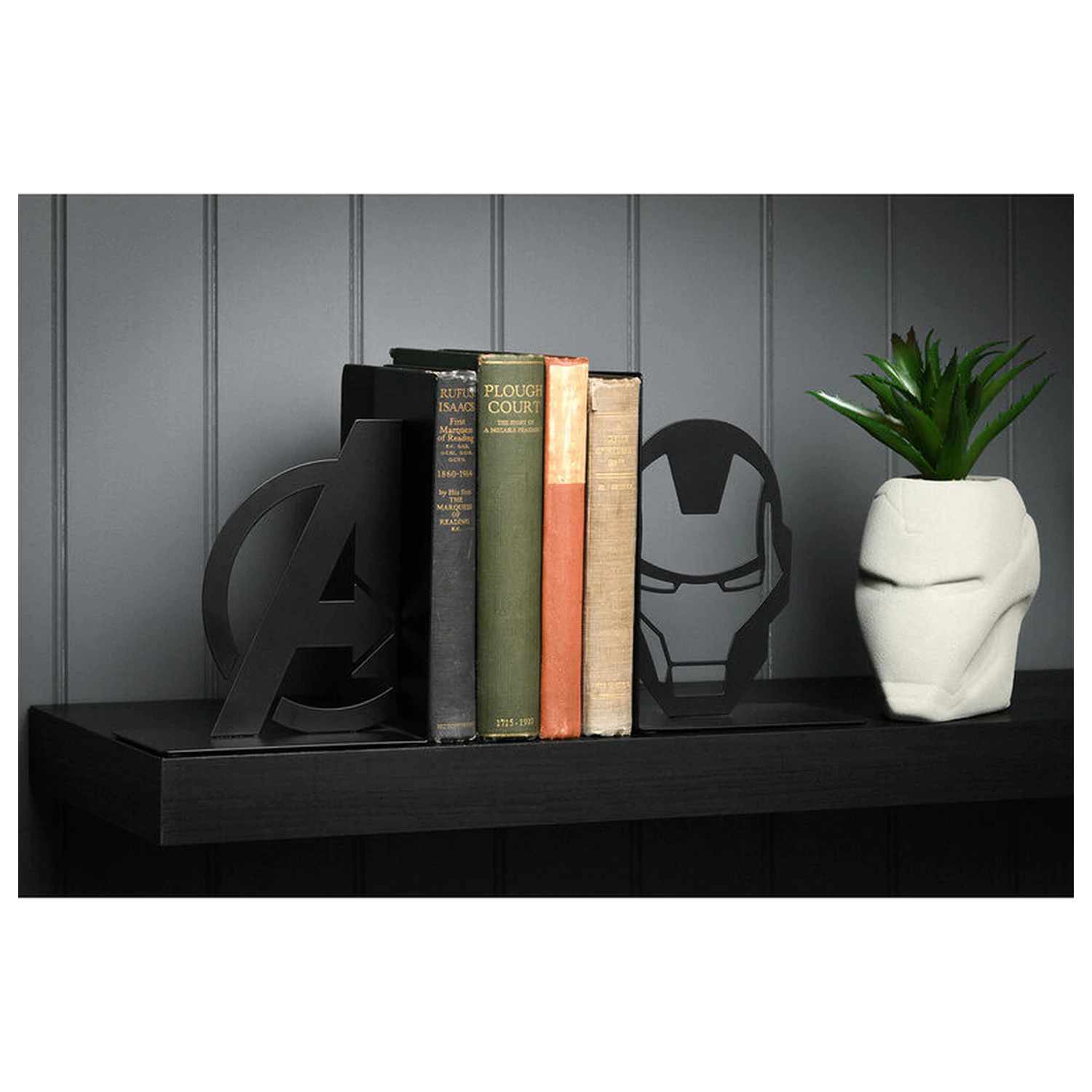 Marven Avengers Iron Man Metall Buchstützen Produktfoto