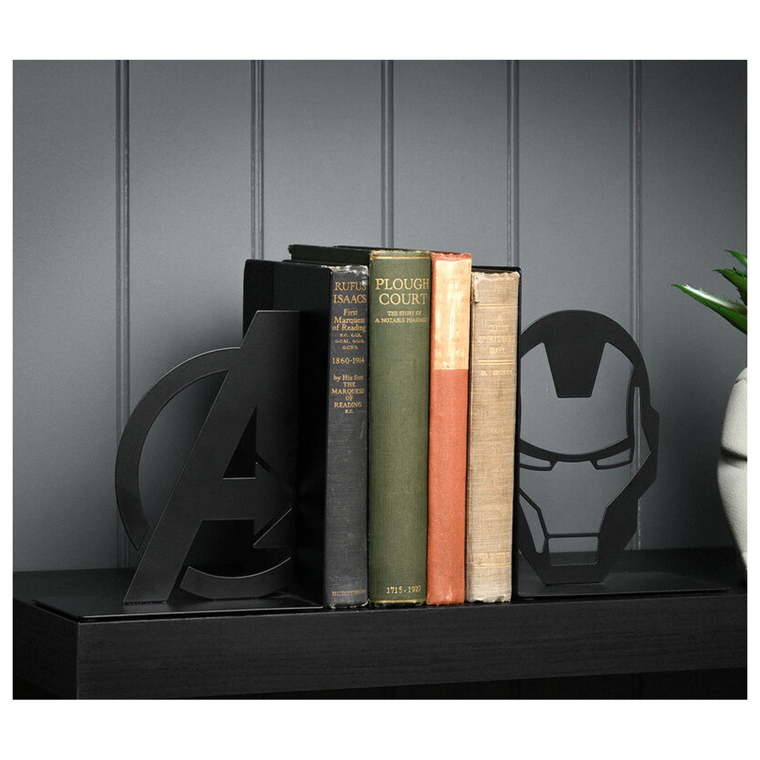 Marven Avengers Iron Man Metall Buchstützen Produktfoto