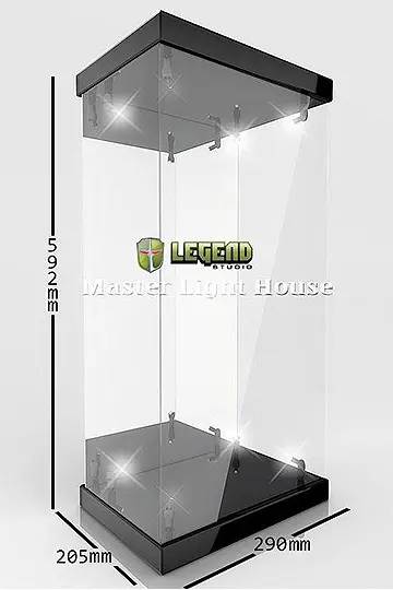 Master Light House Acryl Display Case mit Beleuchtung für 1/4 Actionfiguren (schwarz) Produktfoto