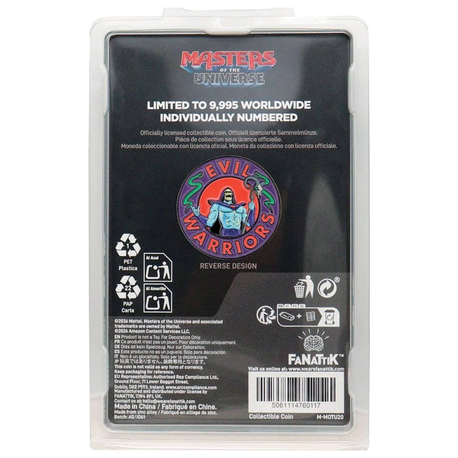 Masters of the Universe 2026 Sammelmünze He-Man & Skeletor Limitierte Auflage Produktfoto