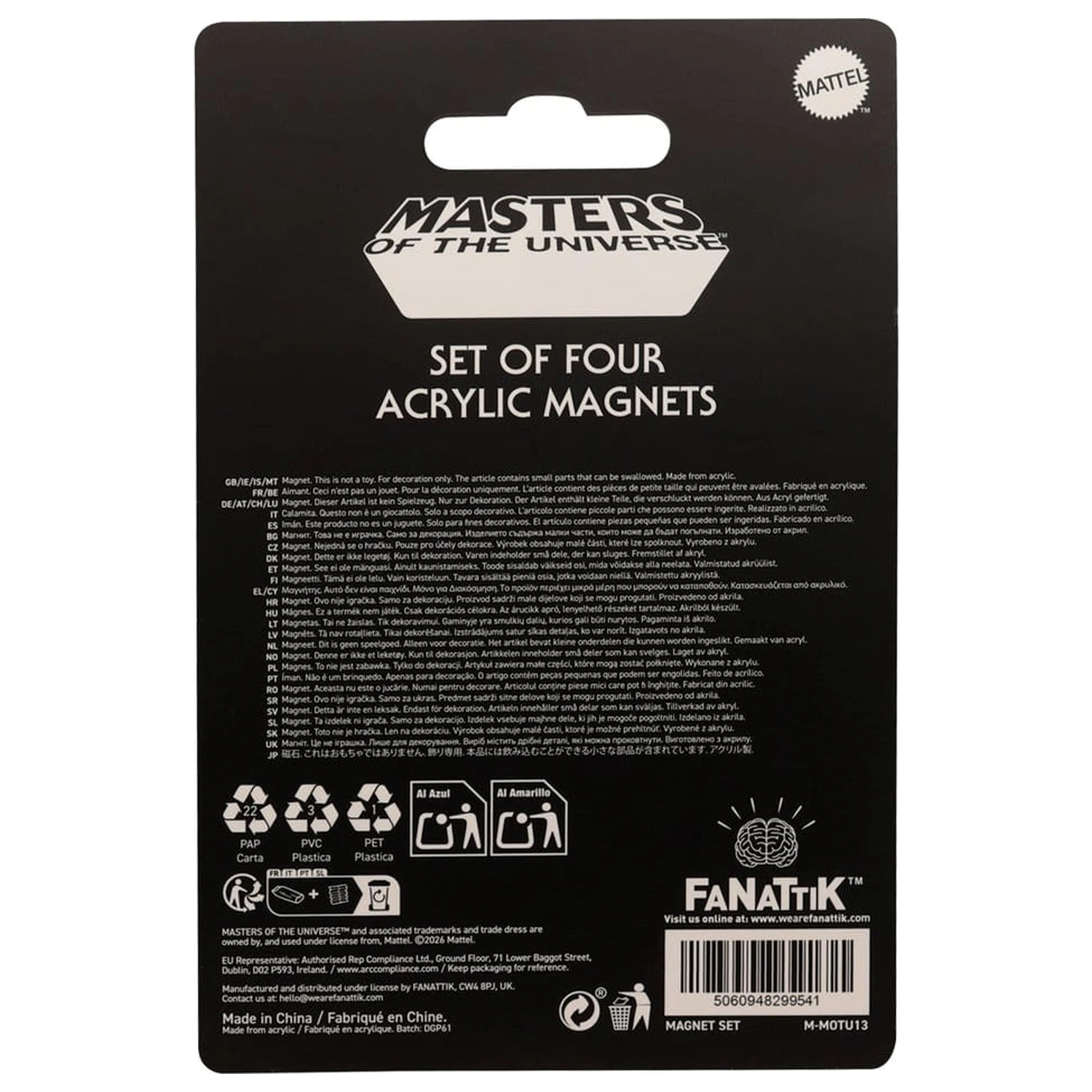Masters of the Universe Magnete 4er-Pack Produktfoto
