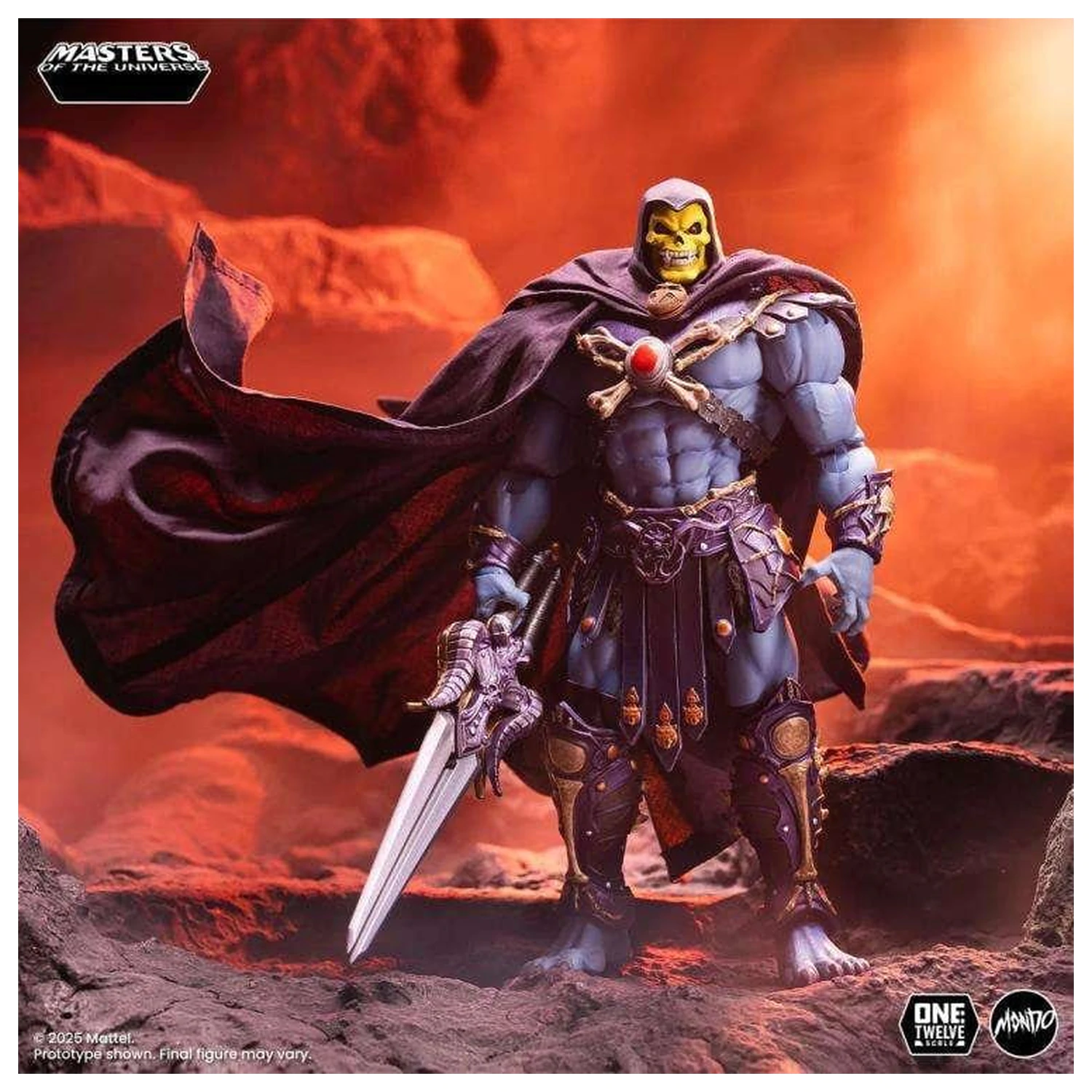Masters of the Universe Actionfigur 1/12 200x - Skeletor Produktfoto