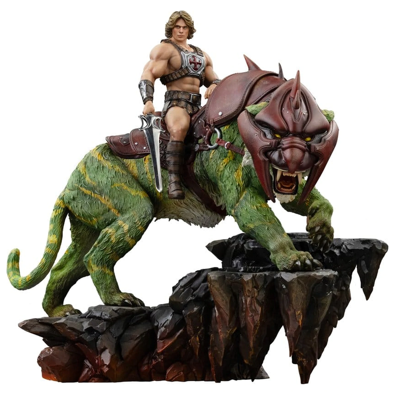 Masters of the Universe Art Maßstab Statue 1/10 He-Man and Battle Cat 33 cm Produktfoto