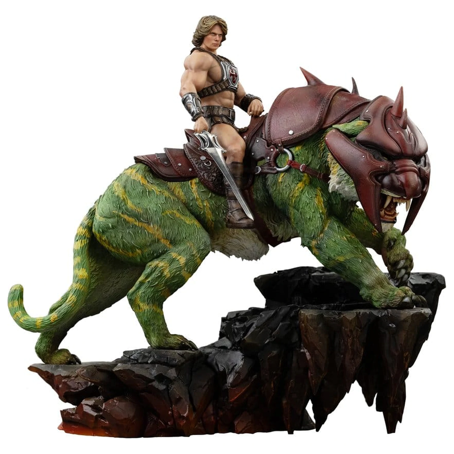 Masters of the Universe Art Maßstab Statue 1/10 He-Man and Battle Cat 33 cm Produktfoto