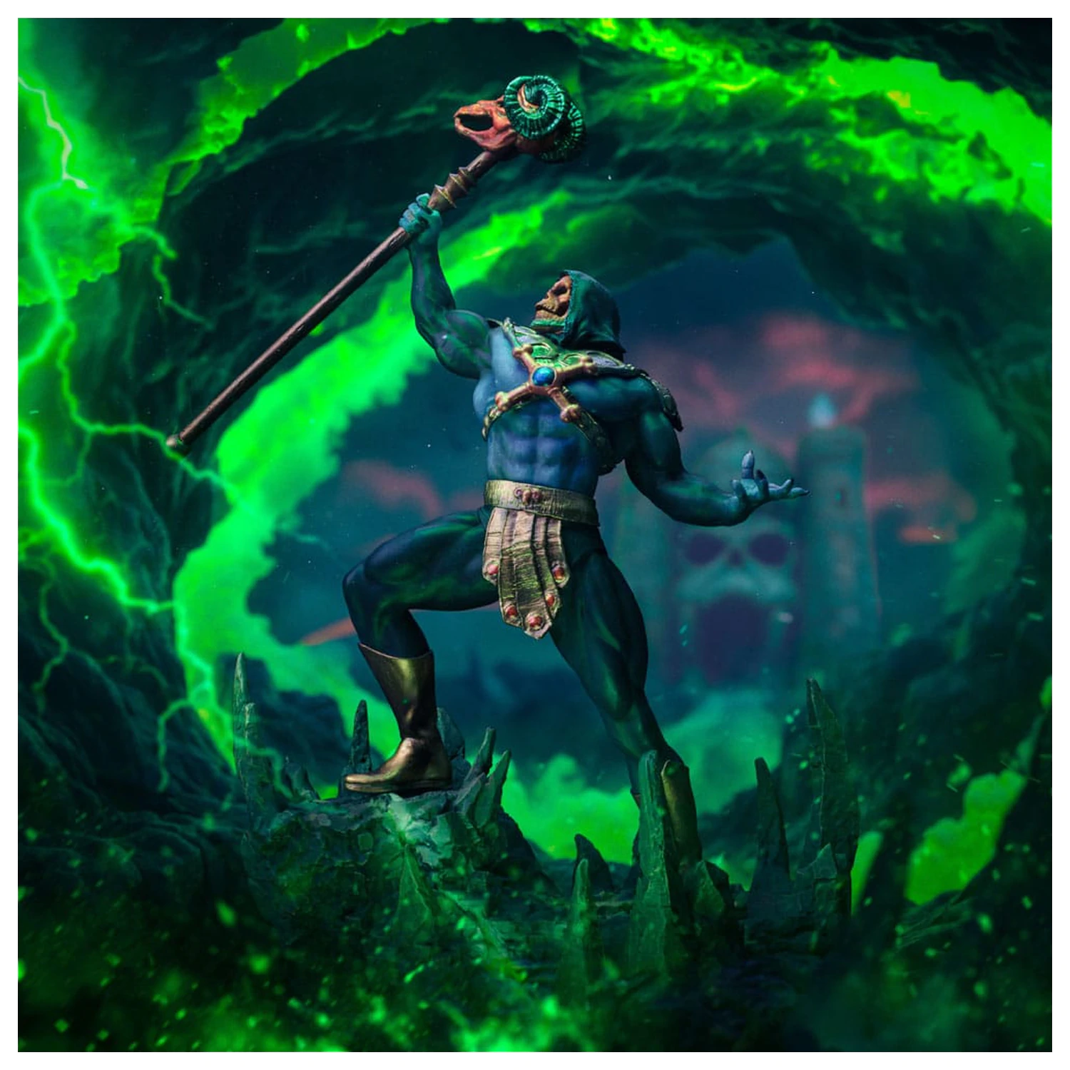 Masters of the Universe Art Scale Statue 1/10 Skeletor Disco Ver. 28 cm Produktfoto