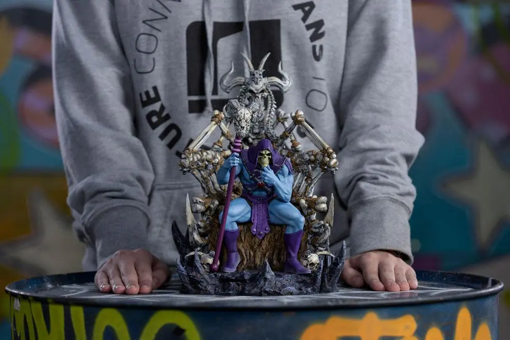 Masters of the Universe Art Scale Deluxe Statue 1/10 Skeletor on Throne Deluxe 29 cm Produktfoto