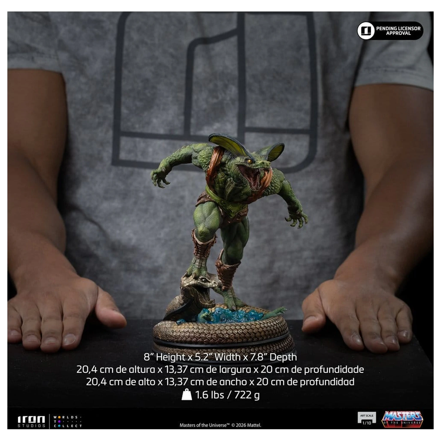 Masters of the Universe Art Scale Statue 1/10 Kobra Khan 20 cm Produktfoto
