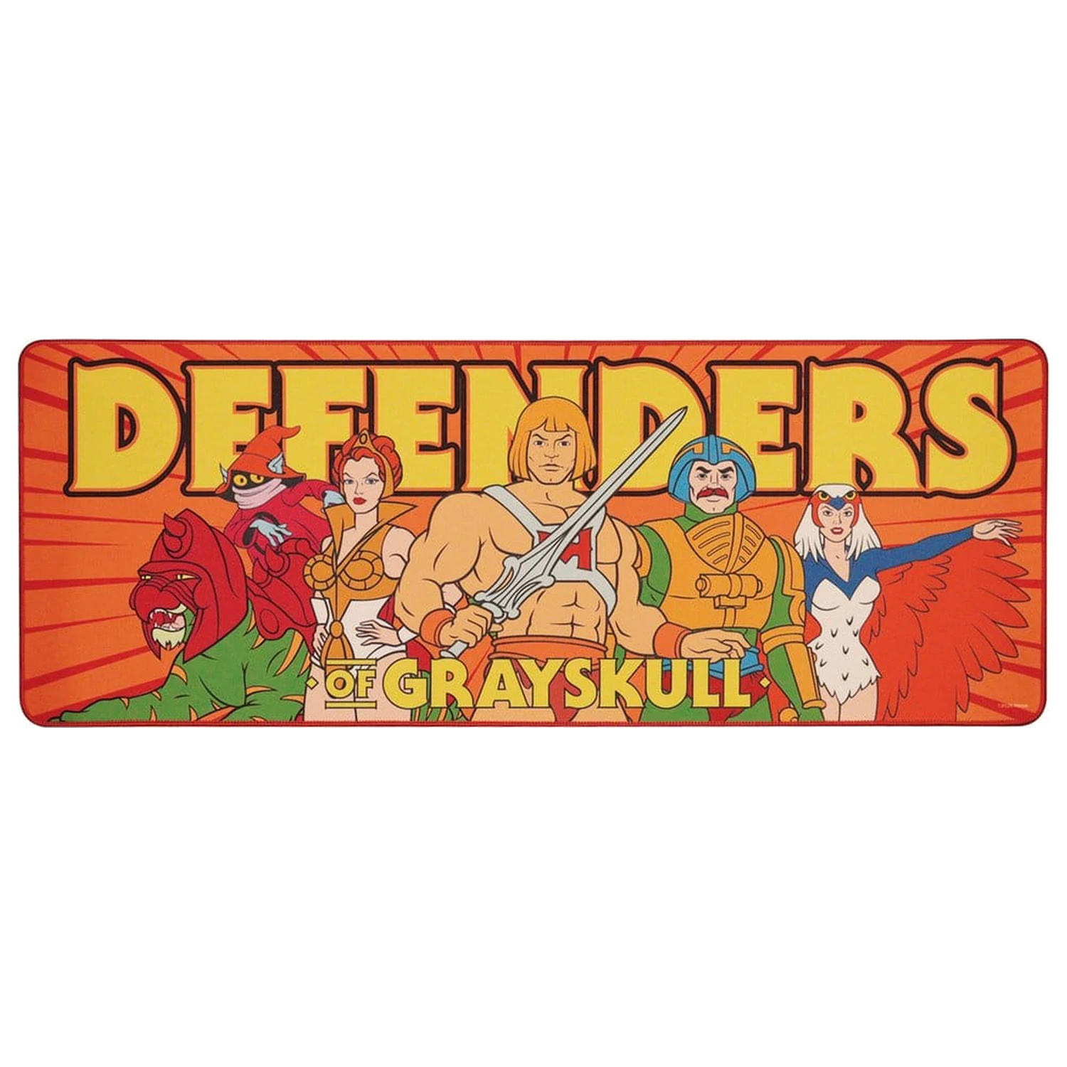 Masters of the Universe Schreibtischunterlage und Untersetzer Set Heroes Produktfoto