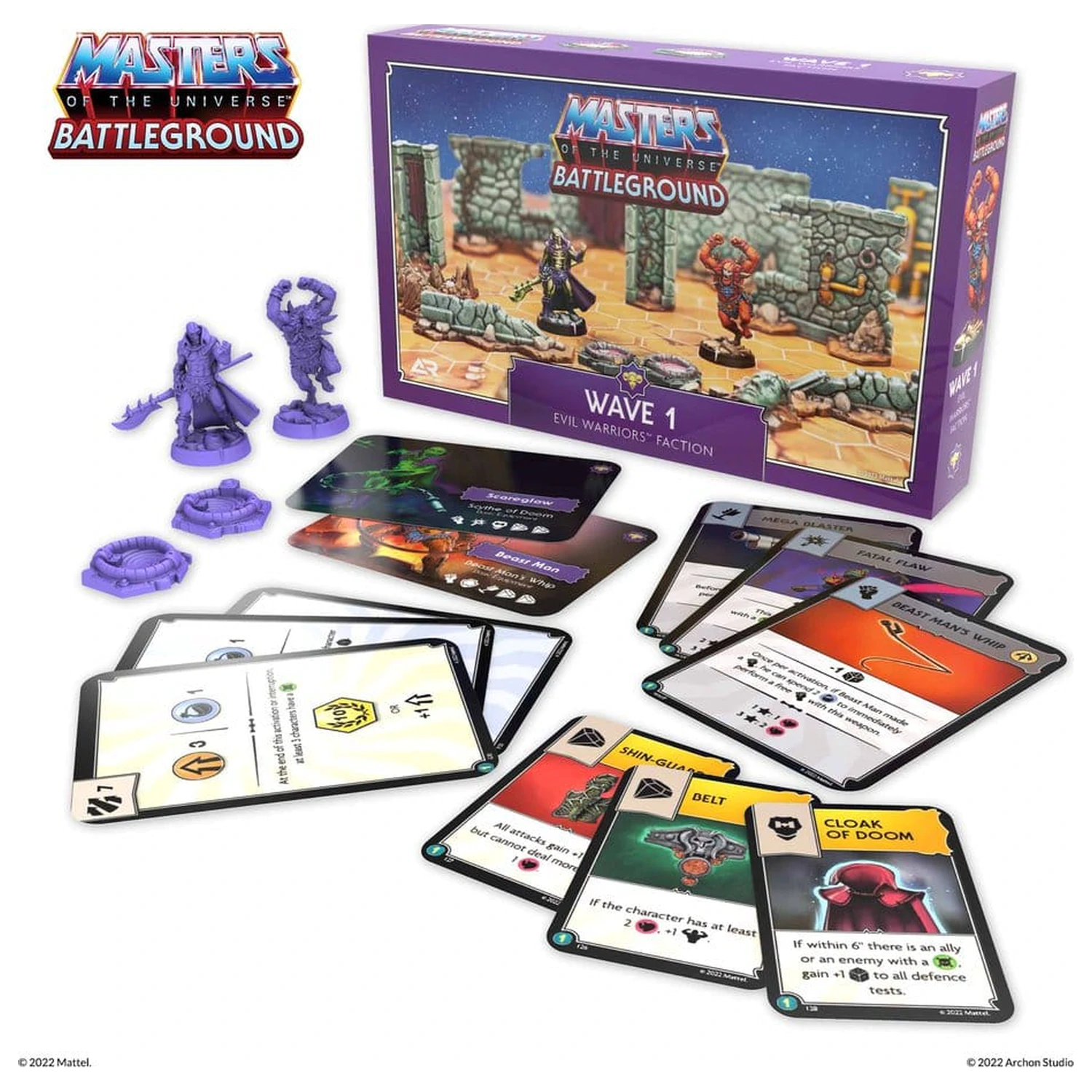 Masters of the Universe: Battleground Miniaturen Spiel Welle 1: Evil Warriors Fraktion *Deutsche Version* Produktfoto