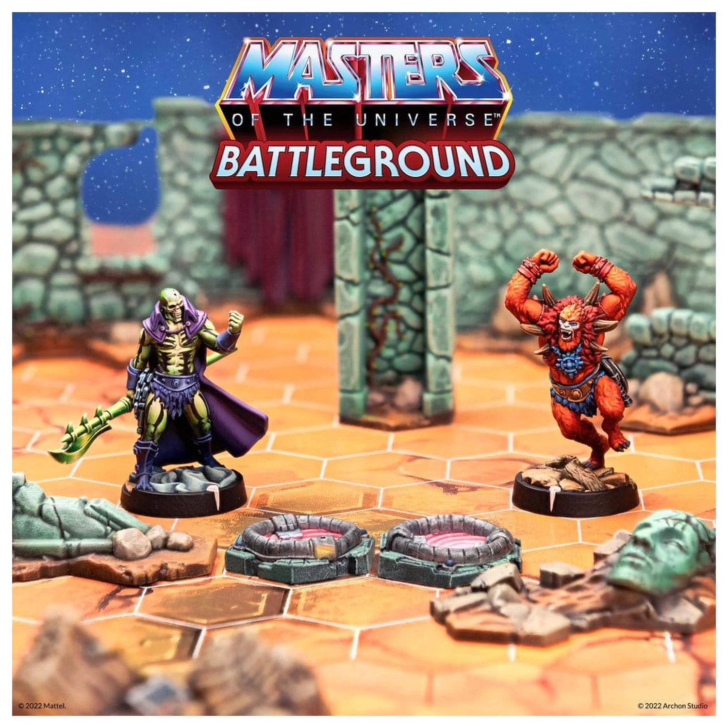 Masters of the Universe: Battleground Miniaturen Spiel Welle 1: Evil Warriors Fraktion *Deutsche Version* Produktfoto