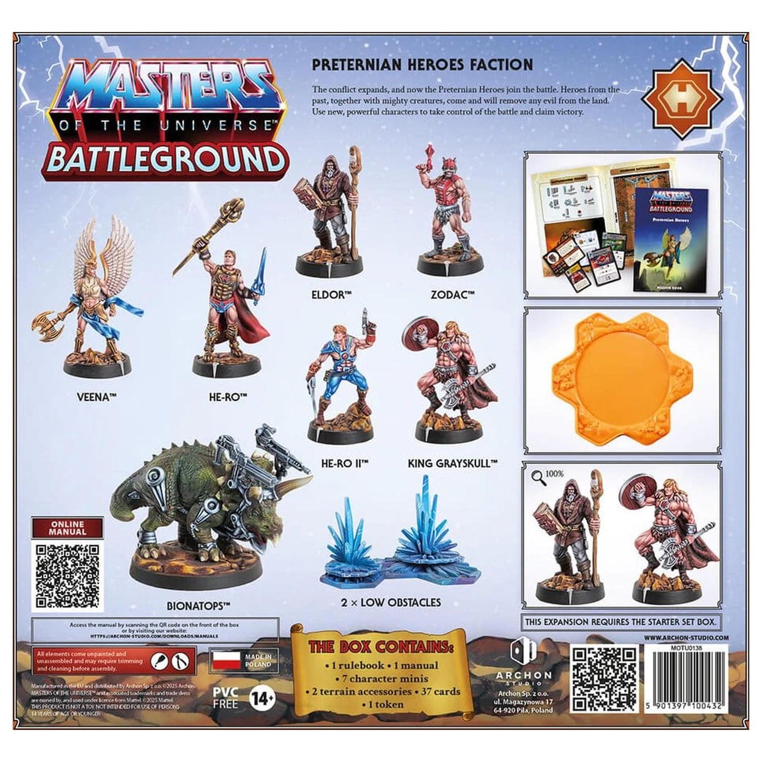 Masters of the Universe: Battleground Miniaturen Spiel Wave 10: Preternian Heroes Fraktion *Deutsche Version* Produktfoto