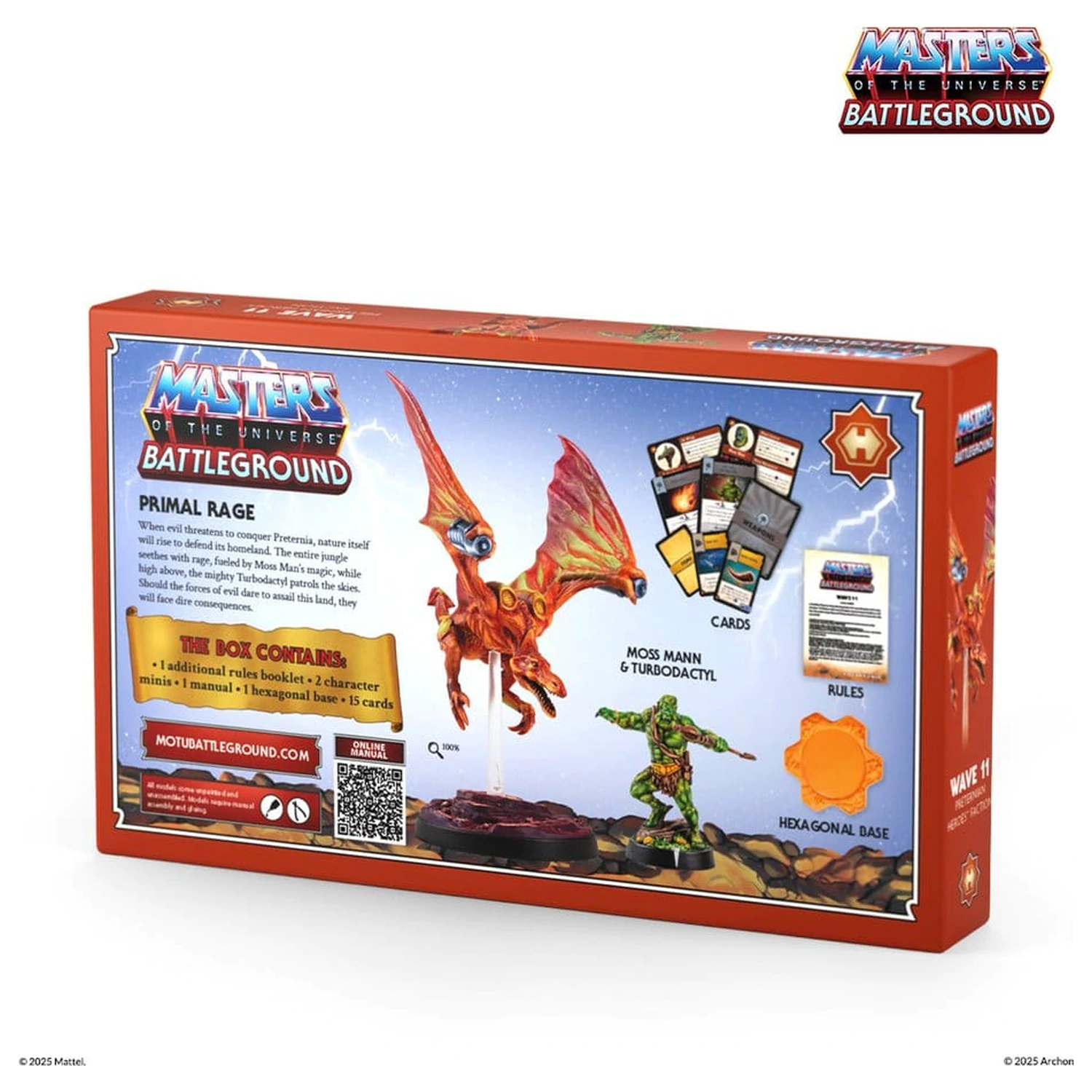 Masters of the Universe: Battleground Miniatures Spiel Welle 11: Preternian Heroes (Moss Man / Turbodactyl) *English Version* Produktfoto