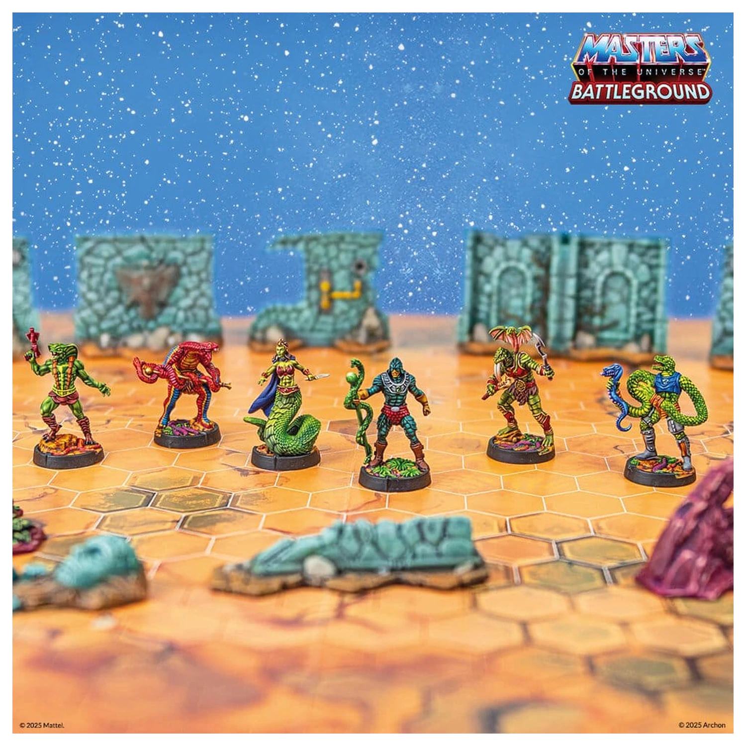 Masters of the Universe: Battleground Miniaturen Spiel Welle 8: Snake Men Faction *Englische Version* Produktfoto