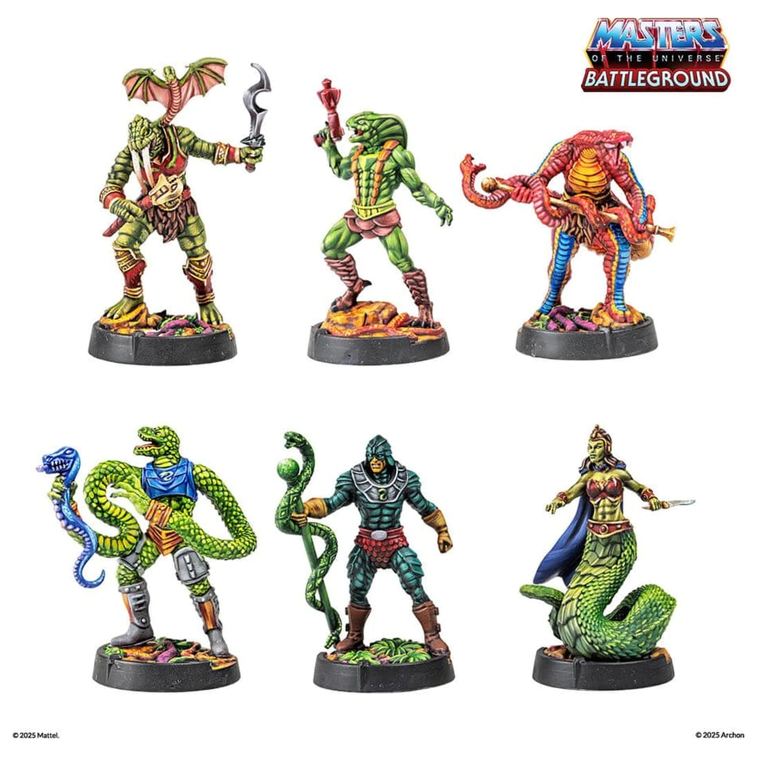 Masters of the Universe: Battleground Miniaturen Spiel Welle 8: Snake Men Faction *deutsche Version* Produktfoto