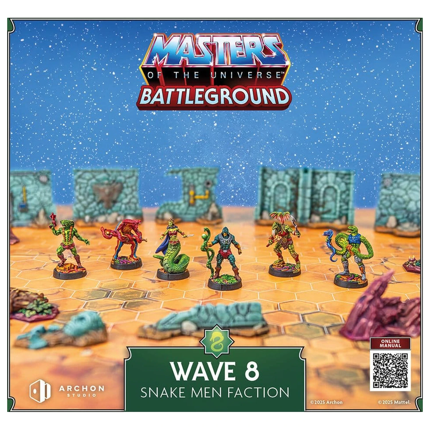 Masters of the Universe: Battleground Miniaturen Spiel Welle 8: Snake Men Faction *deutsche Version* Produktfoto