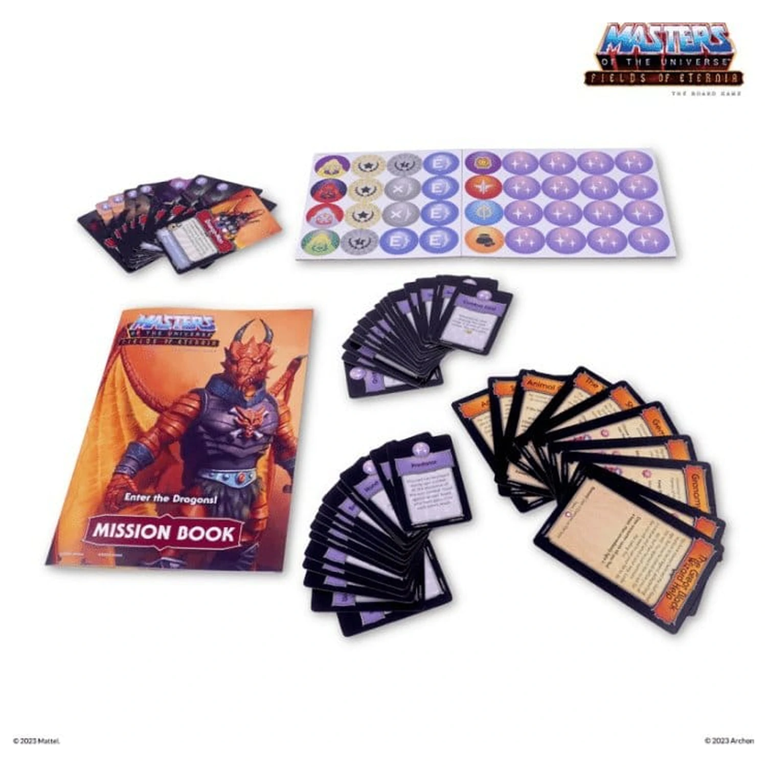 Masters of the Universe Brettspiel Erweiterung Fields of Eternia - Enter the Dragons! *Deutsche Version* Produktfoto