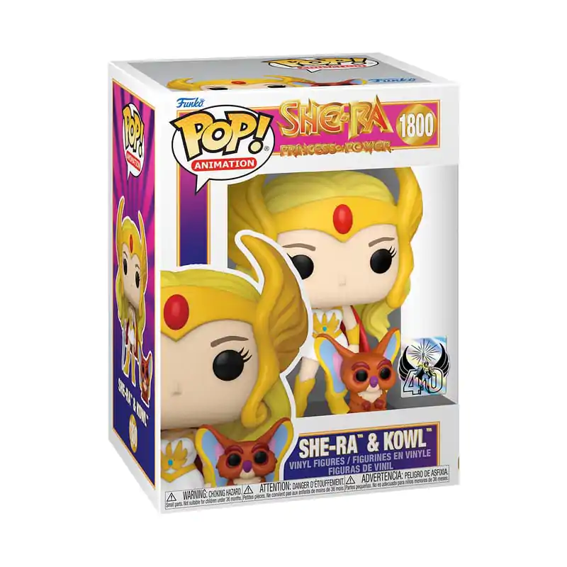 Masters of the Universe Funko POP! & Buddy Vinyl Figur She-Ra w/Kowl 9 cm Produktfoto