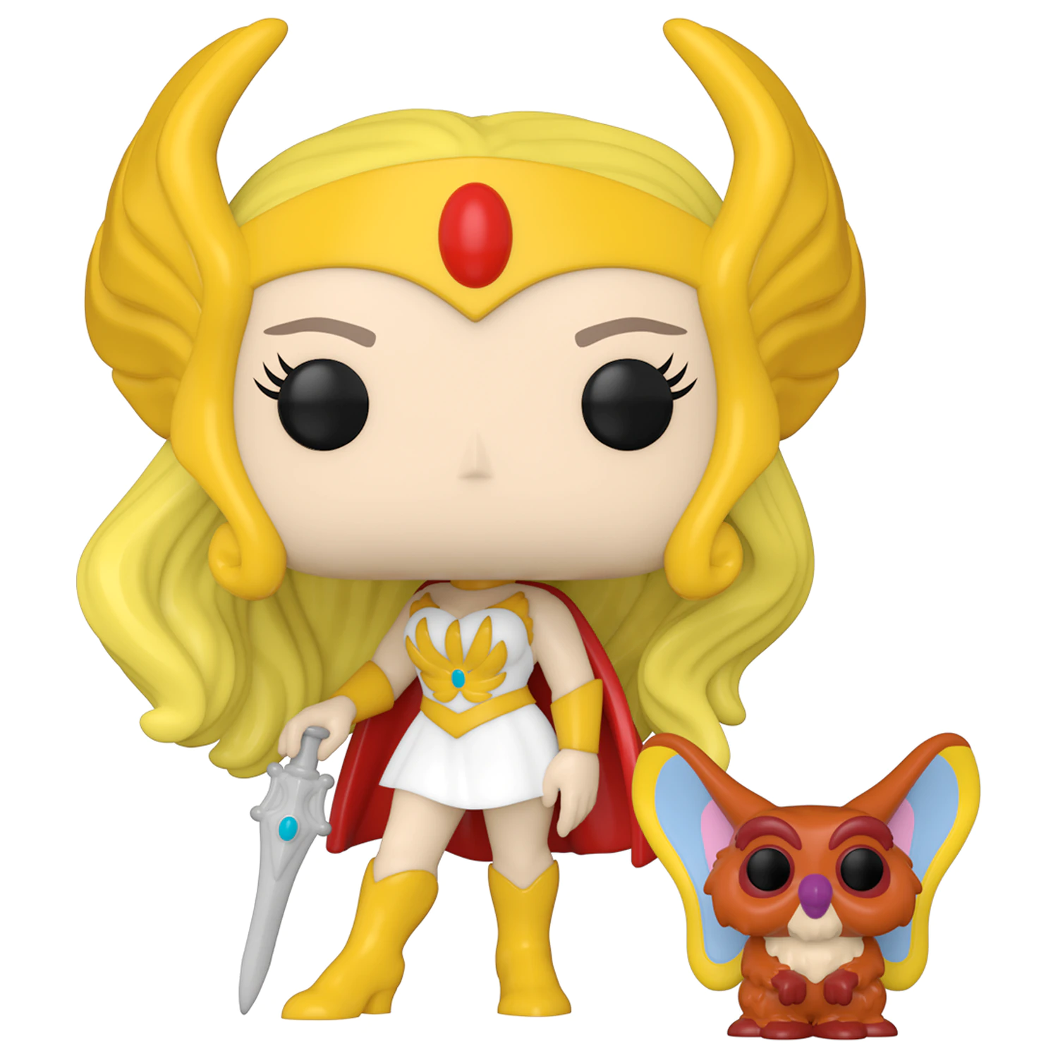 Masters of the Universe Funko POP! & Buddy Vinyl Figur She-Ra w/Kowl 9 cm Produktfoto
