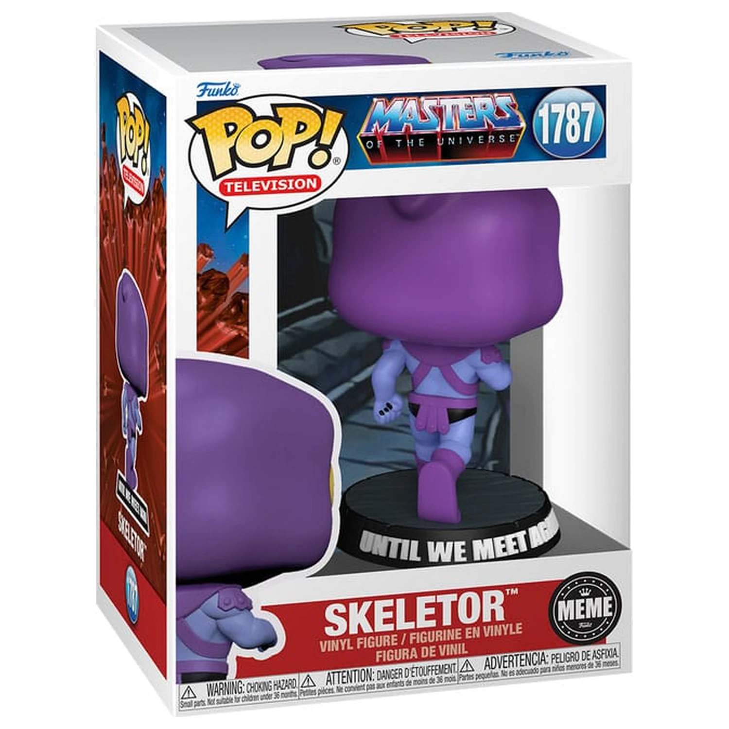 Masters of the Universe Funko POP! Animation Vinyl Figur Meme - Skeletor Running Away 9 cm Produktfoto