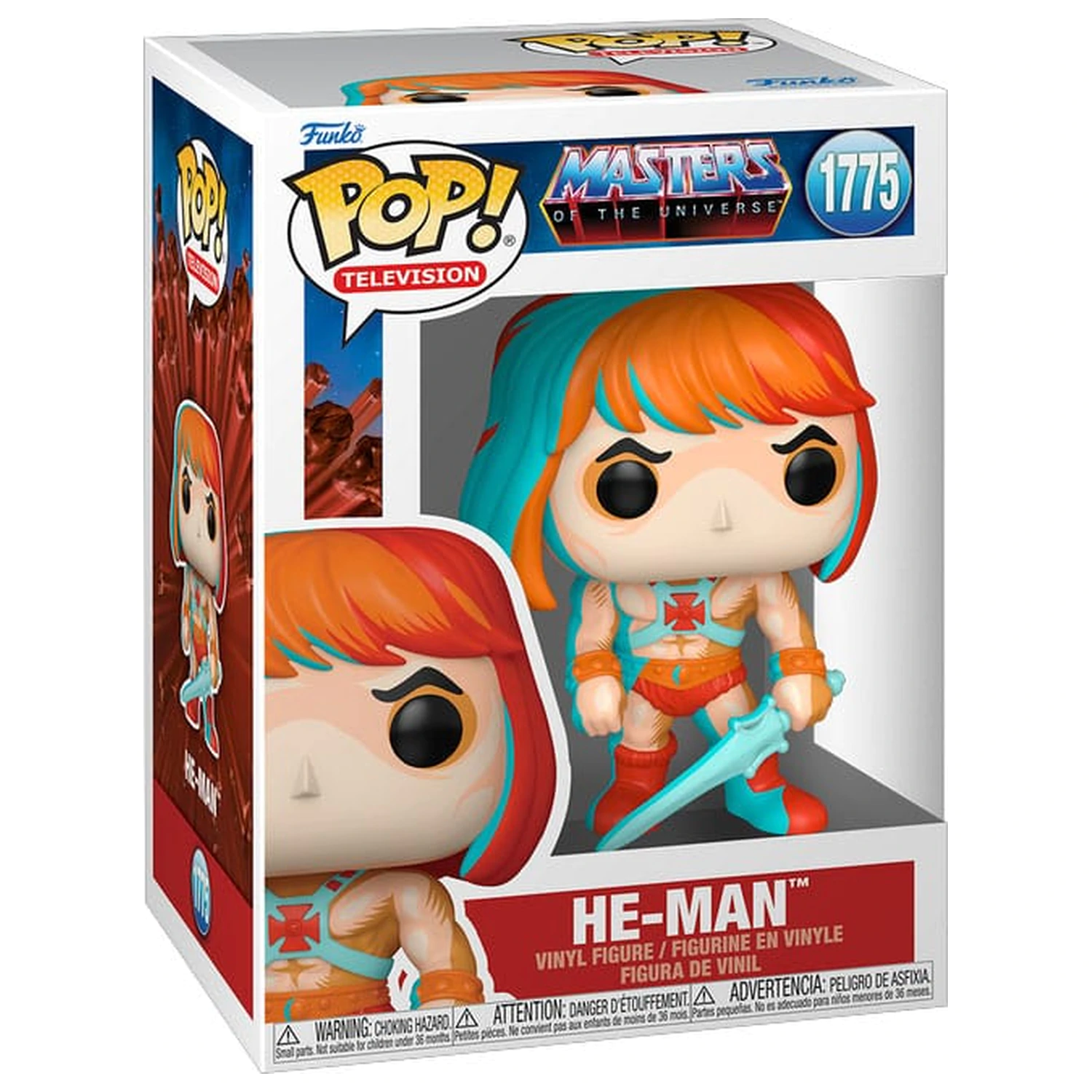 Masters of the Universe Funko POP! Television Vinyl Figur He-Man (Comic Deco) 9 cm Produktfoto