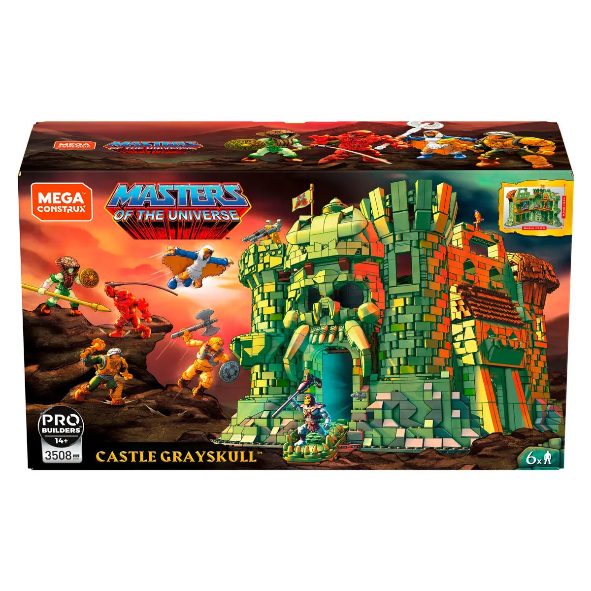 Masters of the Universe Mega Construx Probuilders Bauset Castle Grayskull Produktfoto