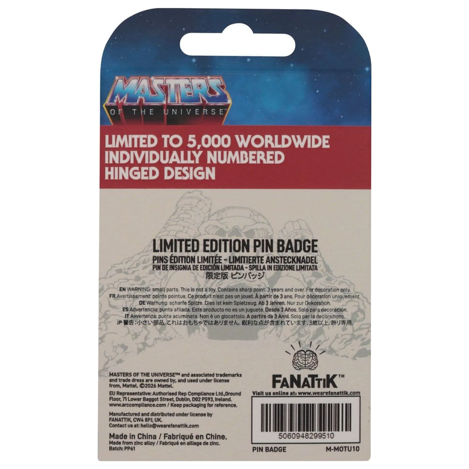 Masters of the Universe Pin-Abzeichen Aufklappbares Castle Grayskull Limited Edition Produktfoto