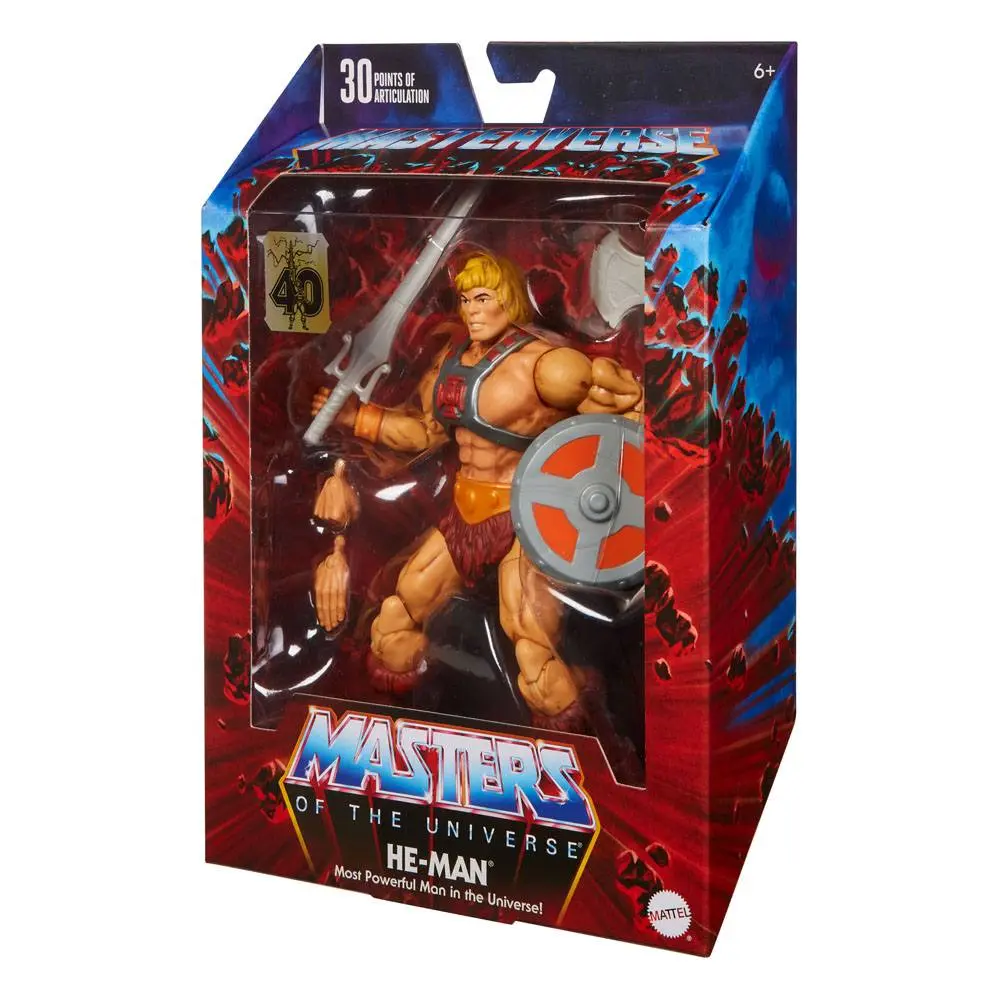 Masters of the Universe Masterverse Action Figur 2022 40th Anniversary He-Man 18 cm Produktfoto