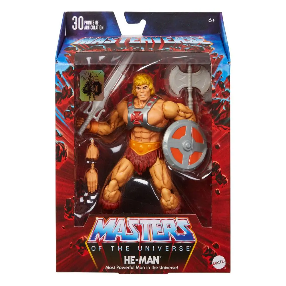 Masters of the Universe Masterverse Action Figur 2022 40th Anniversary He-Man 18 cm Produktfoto