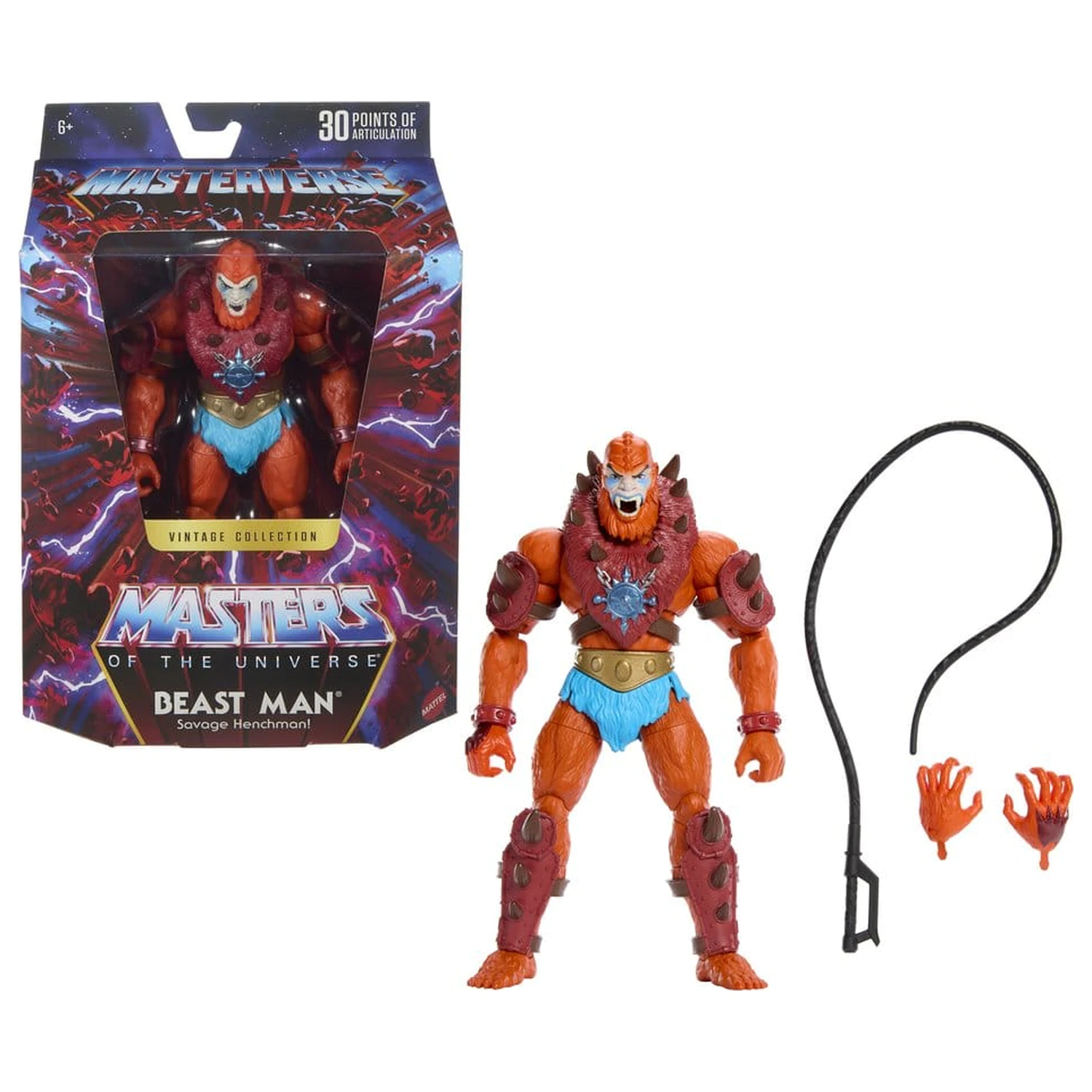 Masters of the Universe Masterverse Action Figur Vintage Collection: Beast Man 18 cm Produktfoto