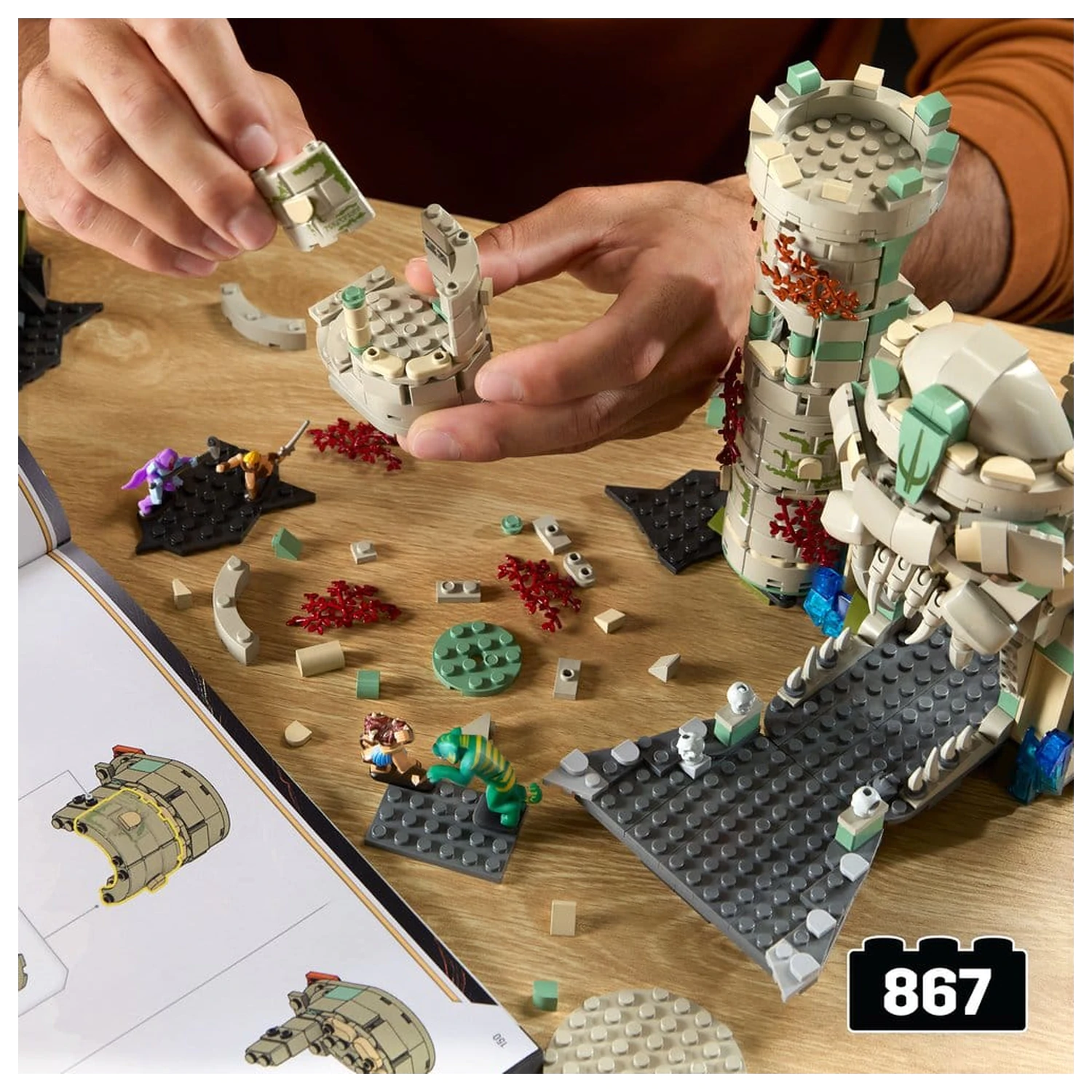 Masters of the Universe Mattel Brick Shop Konstruktions-Set Castle Grayskull Produktfoto