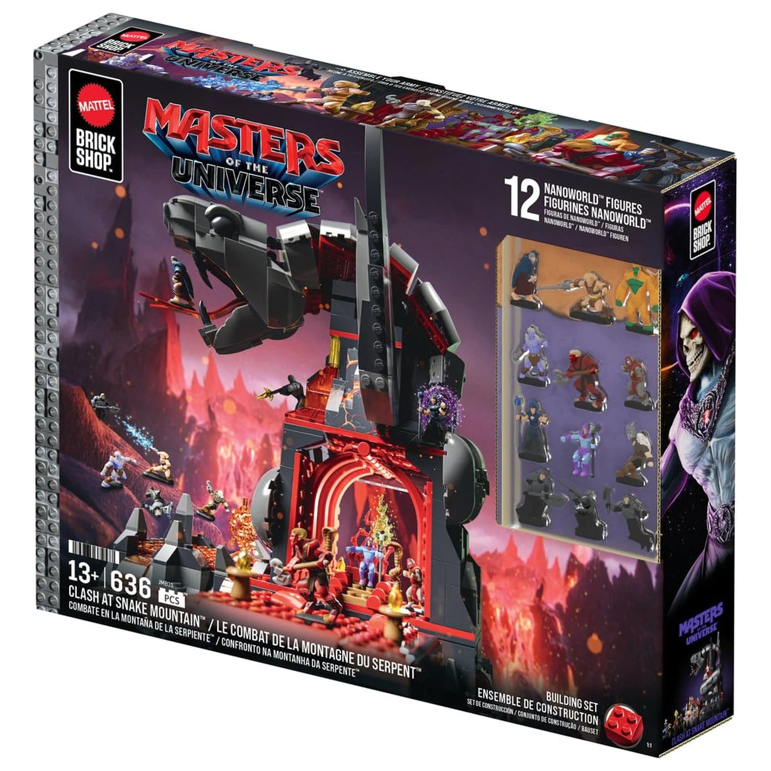 Masters of the Universe Mattel Brick Shop Bausatz Snake Mountain Produktfoto