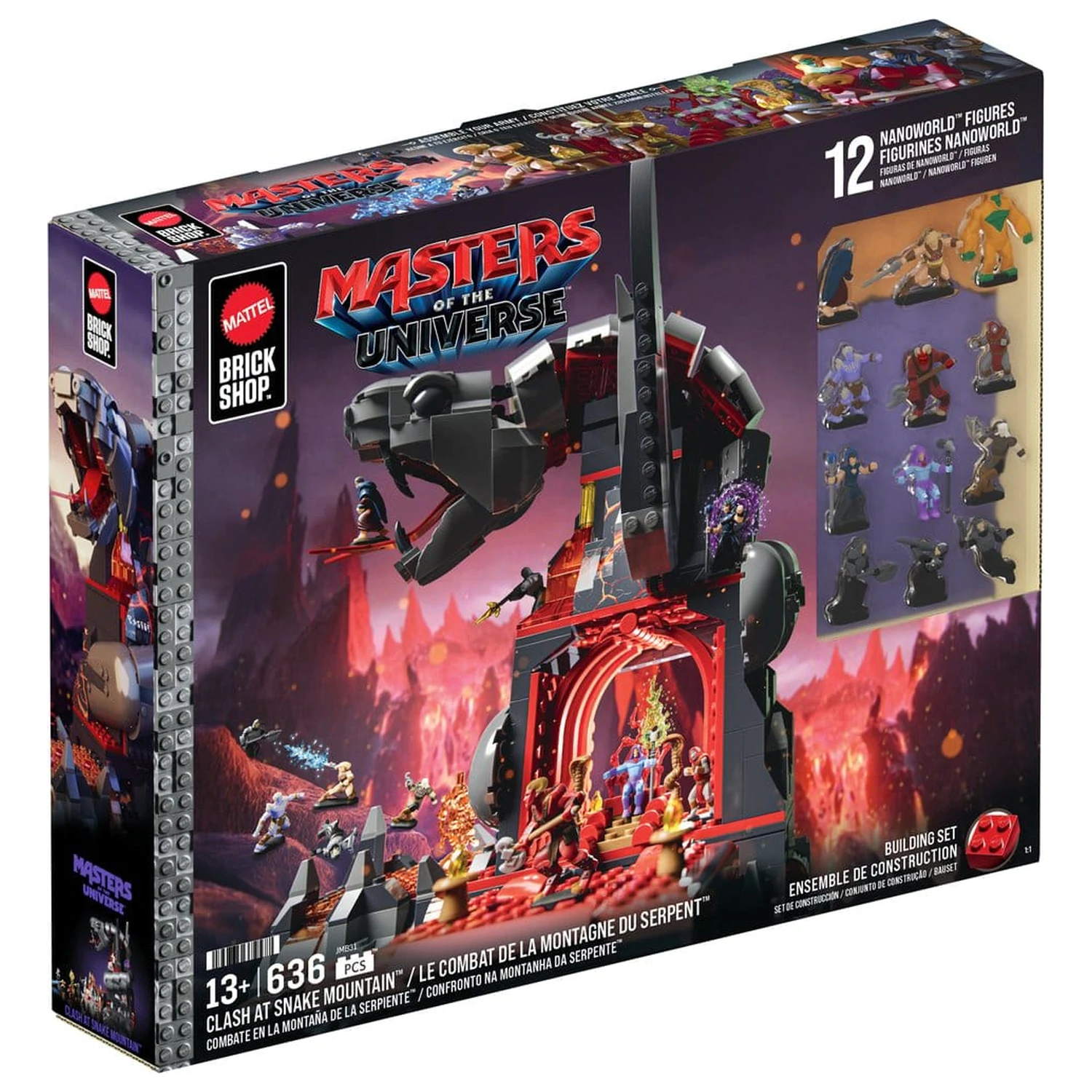 Masters of the Universe Mattel Brick Shop Bausatz Snake Mountain Produktfoto