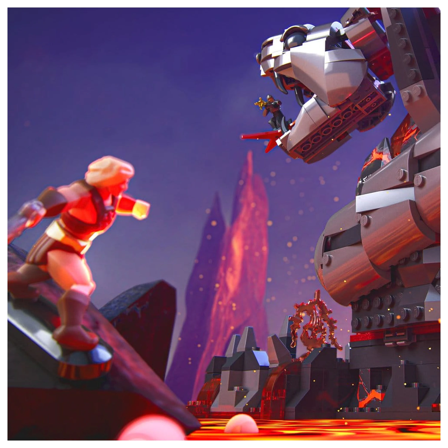 Masters of the Universe Mattel Brick Shop Bausatz Snake Mountain Produktfoto