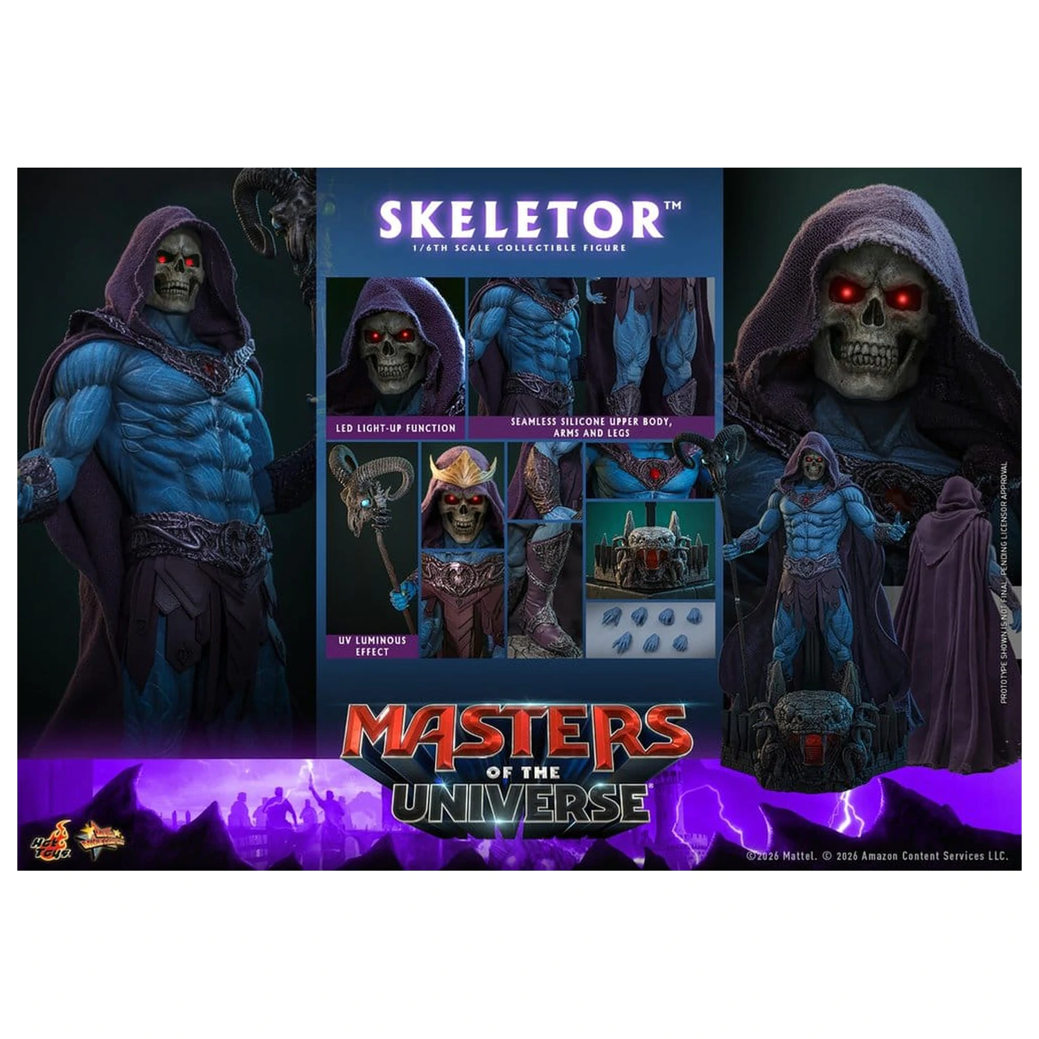 Masters of the Universe Film Meisterstück Actionfigur 1/6 Skeletor 31 cm Produktfoto
