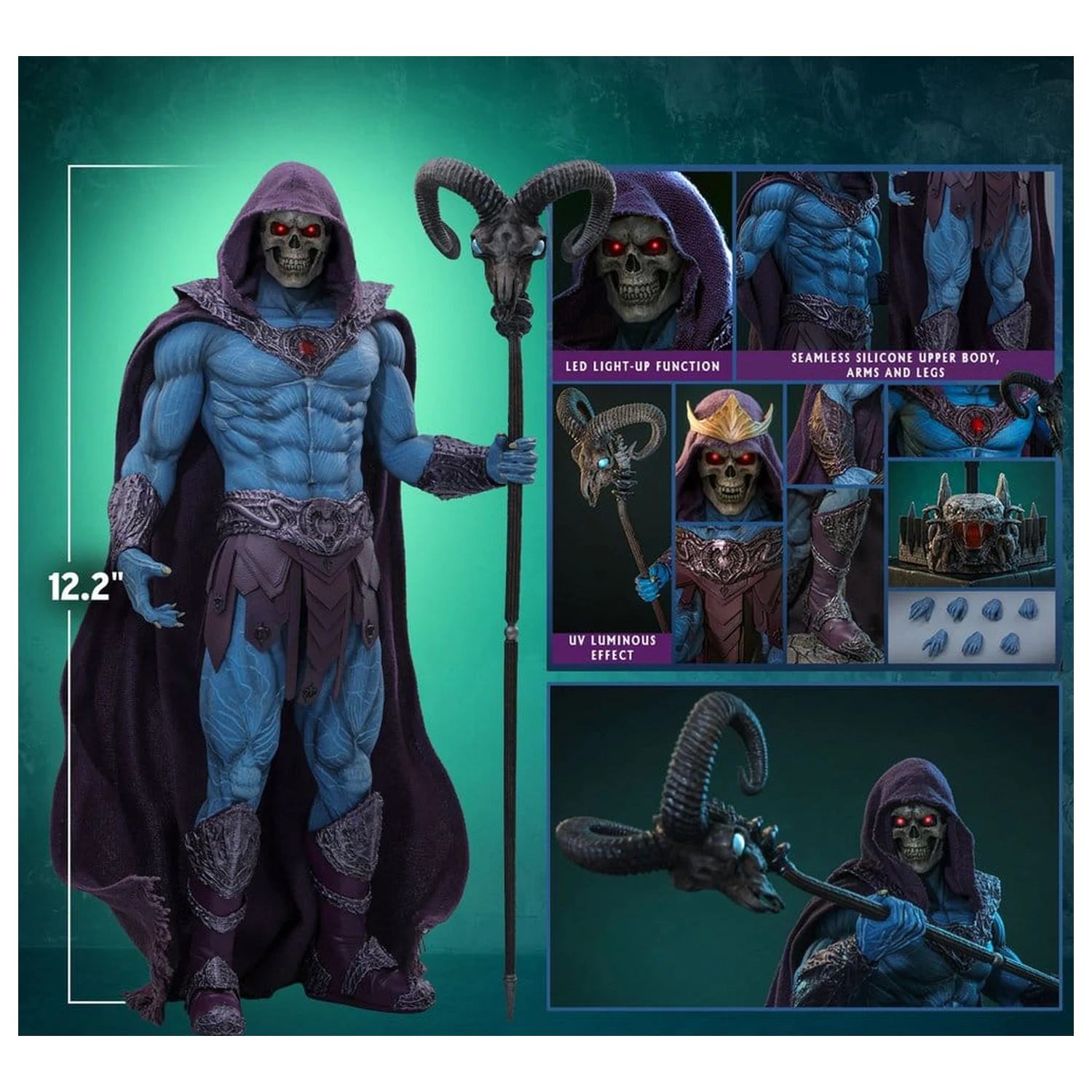 Masters of the Universe Film Meisterstück Actionfigur 1/6 Skeletor 31 cm Produktfoto