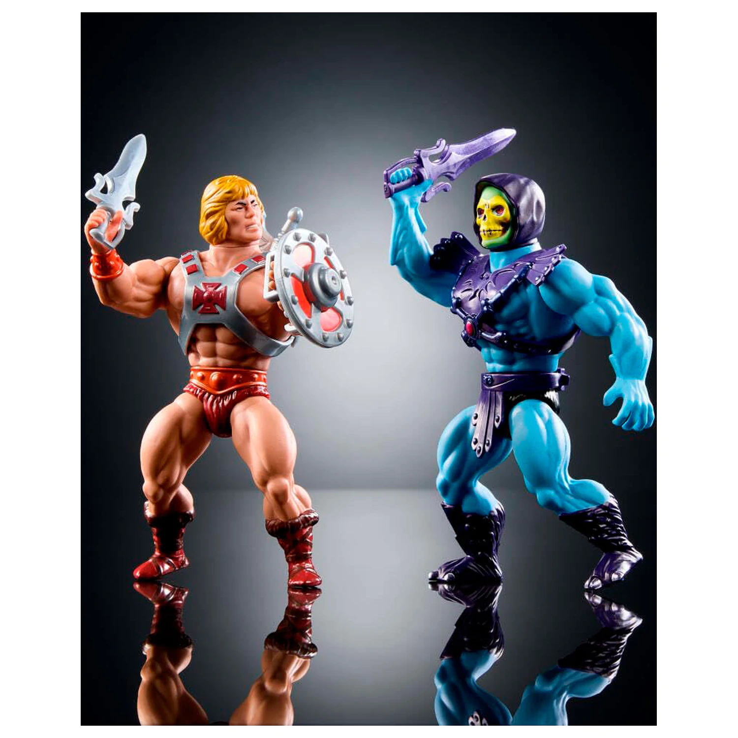 Masters of the Universe Origins 80. Jubiläum Mattel He-Man and Skeletor Set 2 Figuren 14cm Produktfoto