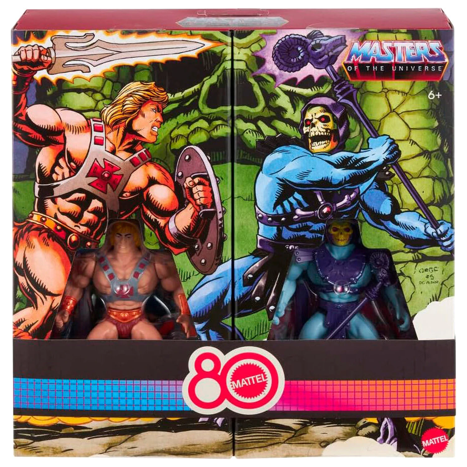 Masters of the Universe Origins 80. Jubiläum Mattel He-Man and Skeletor Set 2 Figuren 14cm Produktfoto