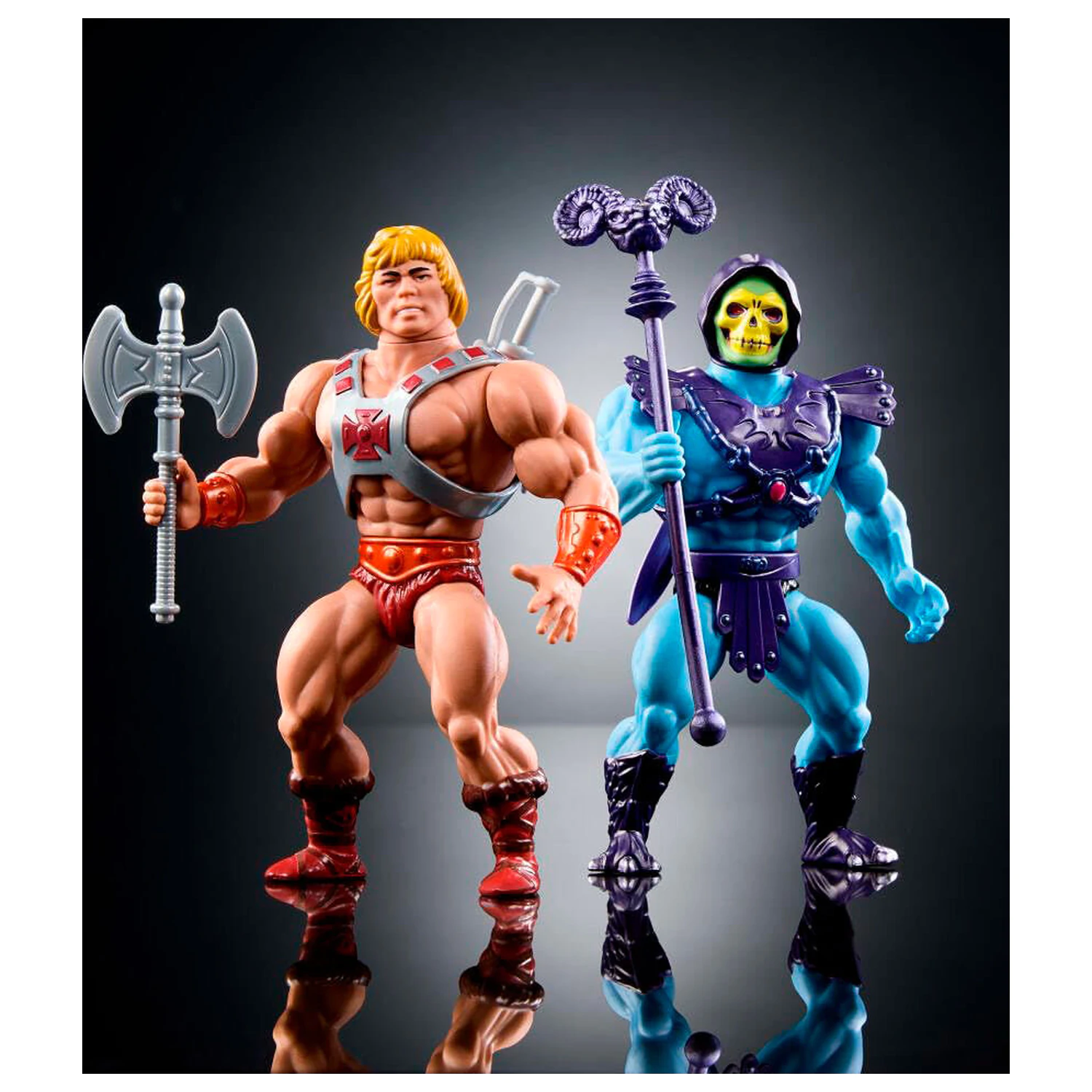 Masters of the Universe Origins 80. Jubiläum Mattel He-Man and Skeletor Set 2 Figuren 14cm Produktfoto