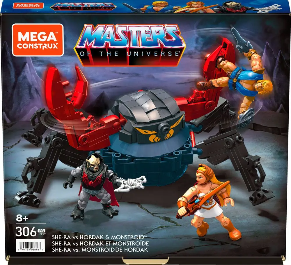 Masters of the Universe Origins Mega Construx Bauset She-Ra vs Hordak &amp; Monstroid 12 cm Produktfoto