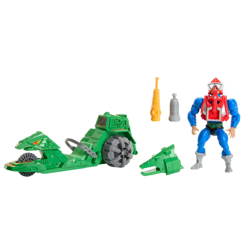 Masters of the Universe Origins Actionfigur mit Fahrzeug Mekaneck & Ground Ripper 14 cm Produktfoto