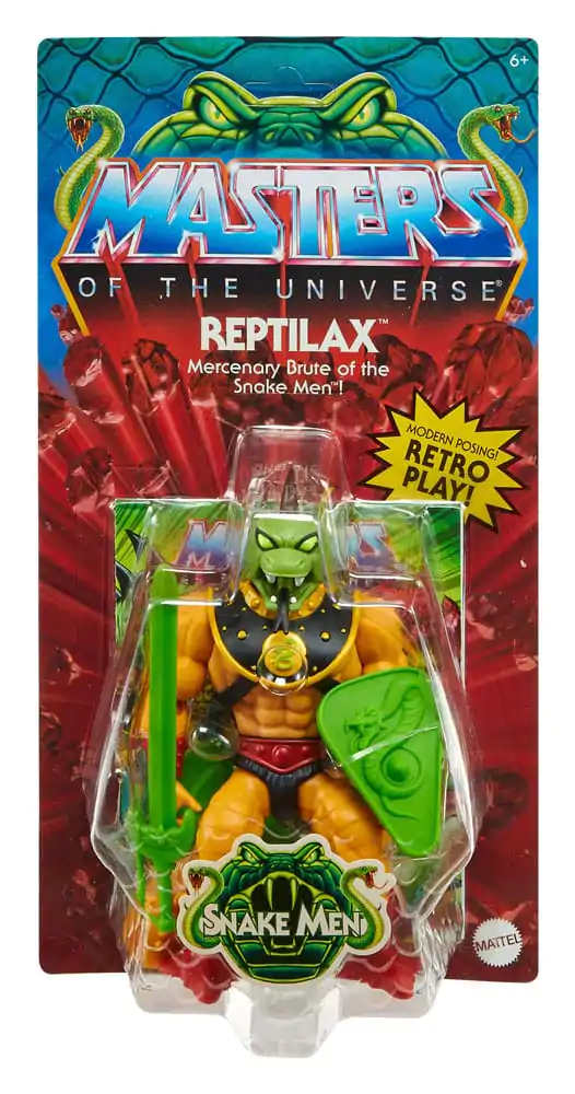 Masters of the Universe Origins Actionfigur Snake Men: Reptilax 14 cm Produktfoto